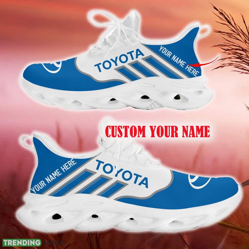 Custom Name Toyota Blue Car Logo Max Soul Sneakers For Fans Team Running Shoes Gift Men And Women - Toyota Max Soul Shoes New Car_15 Custom Name Toyota Blue Car Logo Max Soul Sneakers For Fans Team Running Shoes Gift Men And Women - Toyota Max Soul Shoes New Car_15