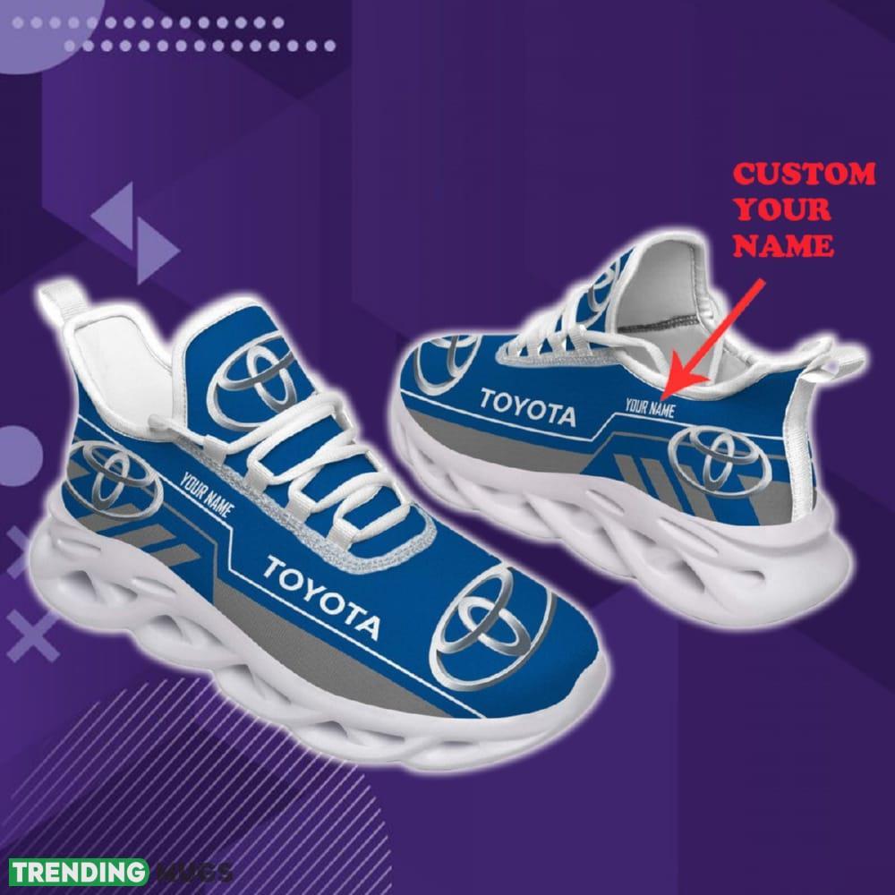 Custom Name Toyota Blue Car Lovers Fans Max Soul Sneakers New Gift Running Shoes Men Women Fans - Toyota Blue Chunky Shoes Car Personlized Photo 1 Custom Name Toyota Blue Car Lovers Fans Max Soul Sneakers New Gift Running Shoes Men Women Fans - Toyota Blue Chunky Shoes Car Personlized Photo 1