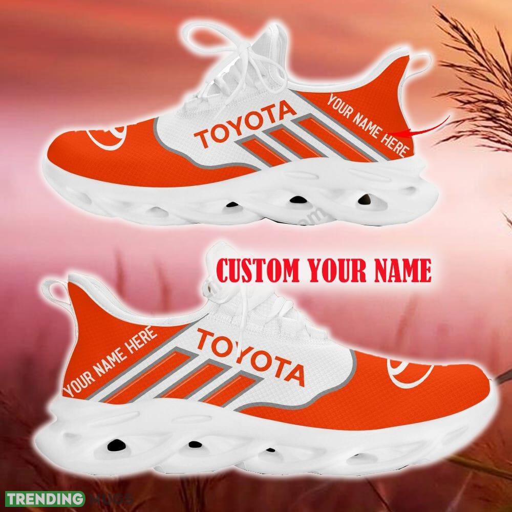 Custom Name Toyota Orange Car Logo Max Soul Sneakers For Fans Team Running Shoes Gift Men And Women - Toyota Max Soul Shoes New Car_19 Custom Name Toyota Orange Car Logo Max Soul Sneakers For Fans Team Running Shoes Gift Men And Women - Toyota Max Soul Shoes New Car_19