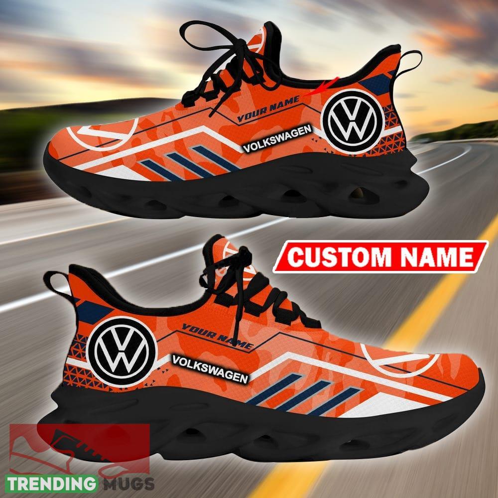 Custom Name Volkswagen Logo Camo Orange Max Soul Sneakers Racing Car And Motorcycle Chunky Sneakers Max Soul Custom Name Volkswagen Logo Camo Orange Max Soul Sneakers Racing Car And Motorcycle Chunky Sneakers Max Soul