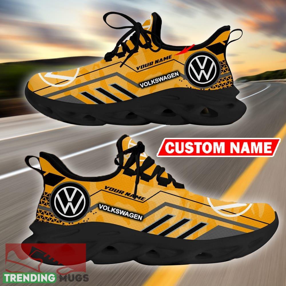 Custom Name Volkswagen Logo Camo Yellow Max Soul Sneakers Racing Car And Motorcycle Chunky Sneakers Max Soul Custom Name Volkswagen Logo Camo Yellow Max Soul Sneakers Racing Car And Motorcycle Chunky Sneakers Max Soul