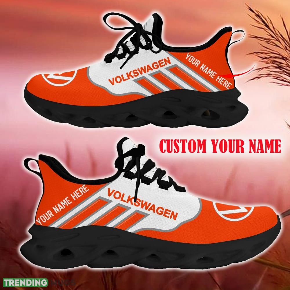 Custom Name Volkswagen Orange Car Logo Max Soul Sneakers For Fans Team Running Shoes Gift Men And Women Max Soul Custom Name Volkswagen Orange Car Logo Max Soul Sneakers For Fans Team Running Shoes Gift Men And Women Max Soul
