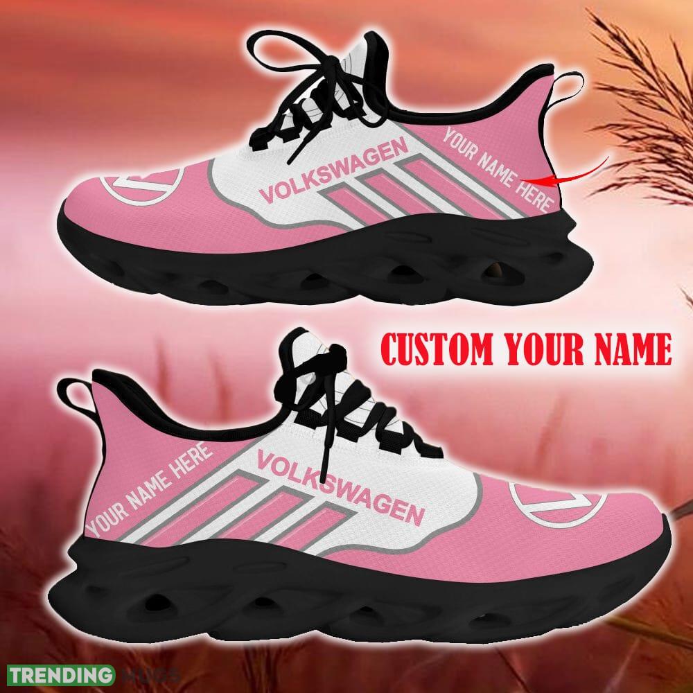 Custom Name Volkswagen Pink Car Logo Max Soul Sneakers For Fans Team Running Shoes Gift Men And Women Max Soul Custom Name Volkswagen Pink Car Logo Max Soul Sneakers For Fans Team Running Shoes Gift Men And Women Max Soul