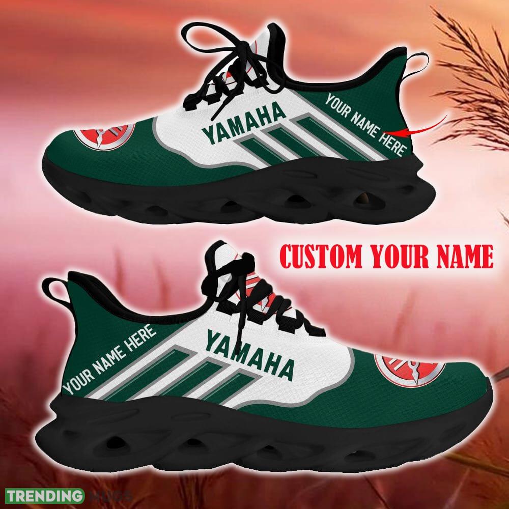 Custom Name Yamaha Green Car Logo Max Soul Sneakers For Fans Team Running Shoes Gift Men And Women Max Soul Custom Name Yamaha Green Car Logo Max Soul Sneakers For Fans Team Running Shoes Gift Men And Women Max Soul