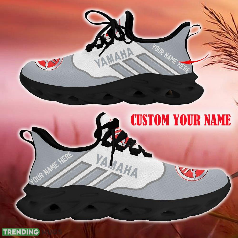 Custom Name Yamaha Grey Car Logo Max Soul Sneakers For Fans Team Running Shoes Gift Men And Women Max Soul Custom Name Yamaha Grey Car Logo Max Soul Sneakers For Fans Team Running Shoes Gift Men And Women Max Soul
