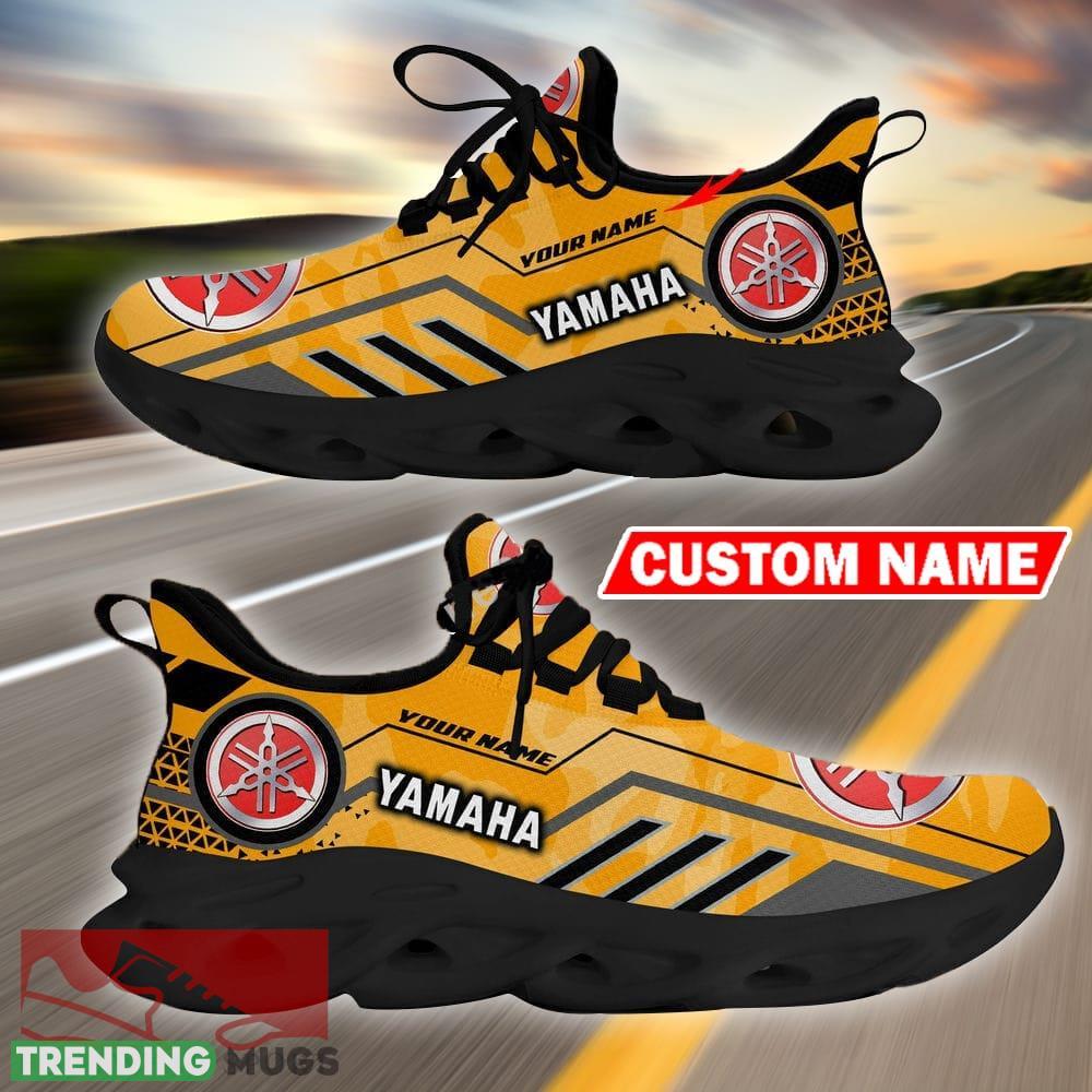 Custom Name Yamaha Logo Camo Yellow Max Soul Sneakers Racing Car And Motorcycle Chunky Sneakers Max Soul Custom Name Yamaha Logo Camo Yellow Max Soul Sneakers Racing Car And Motorcycle Chunky Sneakers Max Soul