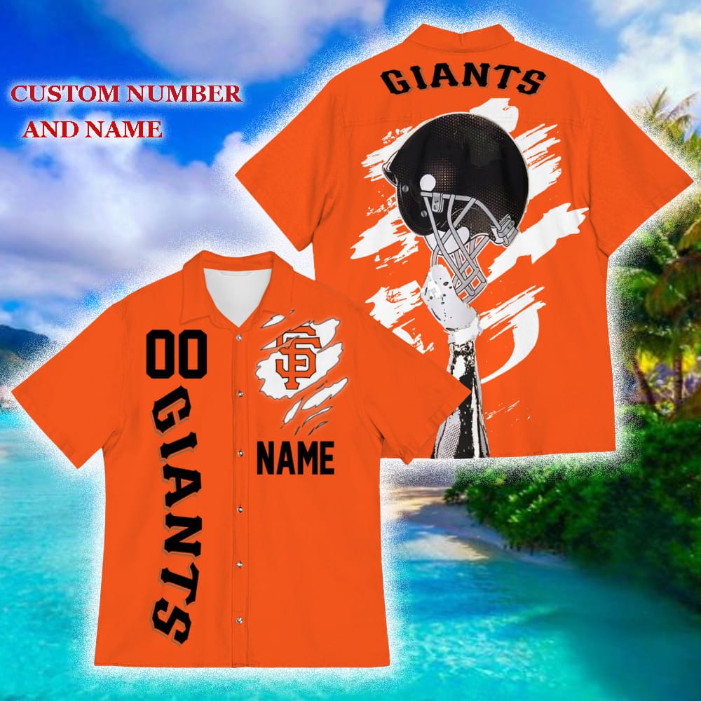 Custom Number And Name San Francisco Giants Sports American Hawaiian Football Helmet New Trends For Fans Club Gifts 3D Hawaiian Shirt Aloha Beach - 190124-104235 Custom Number And Name San Francisco Giants Sports American Hawaiian Football Helmet New Trends For Fans Club Gifts 3D Hawaiian Shirt Aloha Beach - 190124-104235