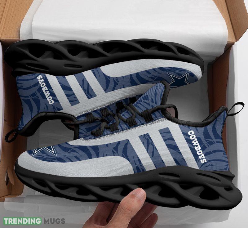Dallas Cowboys Leaf and Stripe Pattern Men's and Women's Max Soul Shoes Detail Sport Sneakers Max Soul Dallas Cowboys Leaf and Stripe Pattern Men's and Women's Max Soul Shoes Detail Sport Sneakers Max Soul