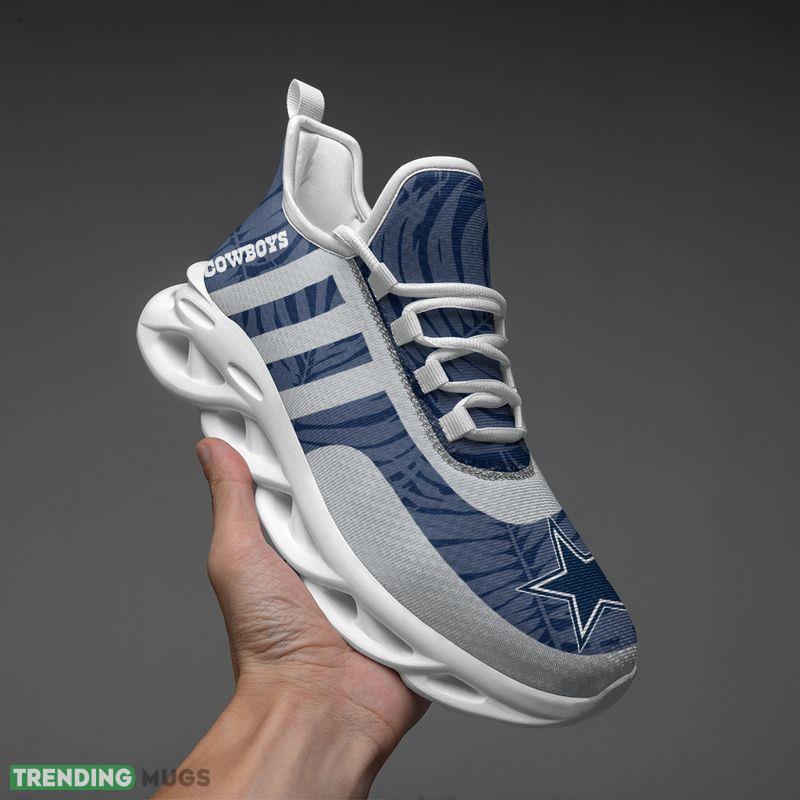 Dallas Cowboys Leaf and Stripe Pattern Men's and Women's Max Soul Shoes Detail Sport Sneakers Max Soul Dallas Cowboys Leaf and Stripe Pattern Men's and Women's Max Soul Shoes Detail Sport Sneakers Max Soul