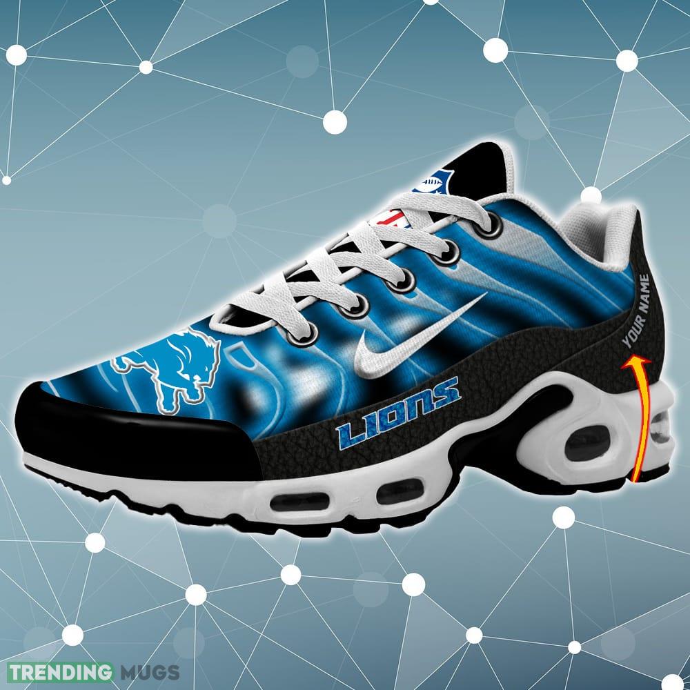 Detroit Lions NFL Teams Air Cushion Sports Shoes New Trending Gift Sneakers Custom Name - Detroit Lions NFL Air Cushion Sports Shoes_1
