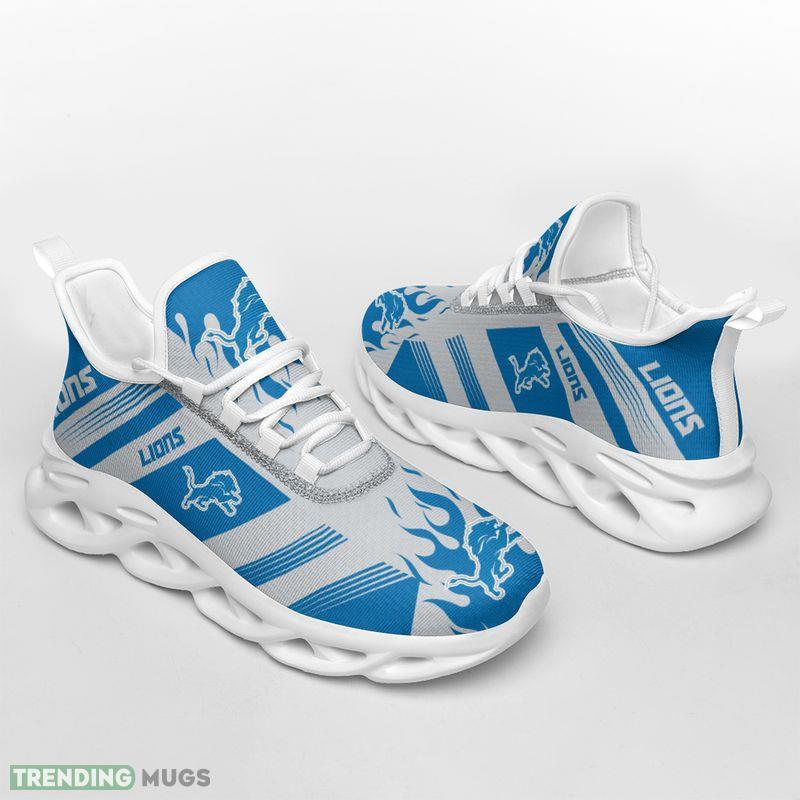 Detroit Lions Stripe and Fire Pattern Max Soul Shoes Trendsetter Chunky Sneakers Max Soul Detroit Lions Stripe and Fire Pattern Max Soul Shoes Trendsetter Chunky Sneakers Max Soul