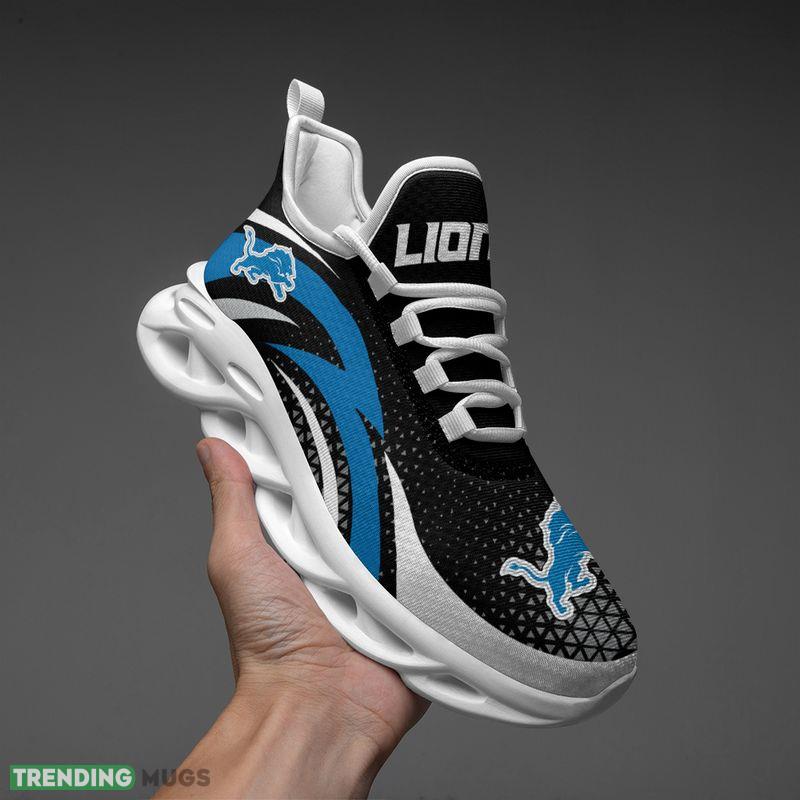 Detroit Lions Triangle Abstract Pattern Max Soul Shoes Panache Running Sneakers Max Soul Detroit Lions Triangle Abstract Pattern Max Soul Shoes Panache Running Sneakers Max Soul