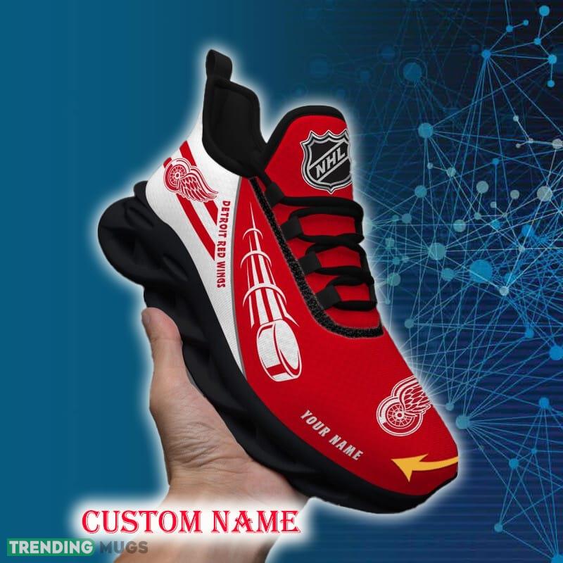 Detroit Red Wings Sports Shoes Custom Name Fans Gift Max Soul Sneakers New Ideas Max Soul Detroit Red Wings Sports Shoes Custom Name Fans Gift Max Soul Sneakers New Ideas Max Soul