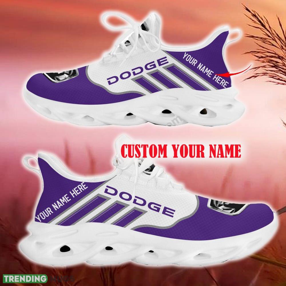 Dodge Purple Car Logo Max Soul Sneakers For Fans Team Running Shoes Gift Men And Women Max Soul Dodge Purple Car Logo Max Soul Sneakers For Fans Team Running Shoes Gift Men And Women Max Soul