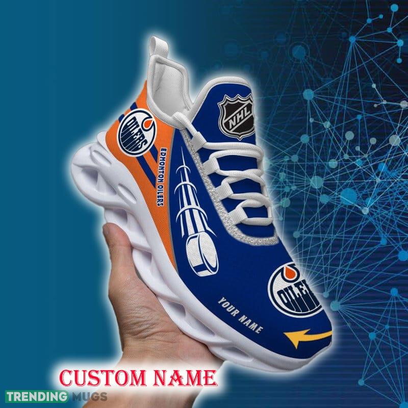 Edmonton Oilers Sports Shoes Custom Name Fans Gift Max Soul Sneakers New Ideas - Edmonton Oilers Chunky Sneakers Personalized_1
