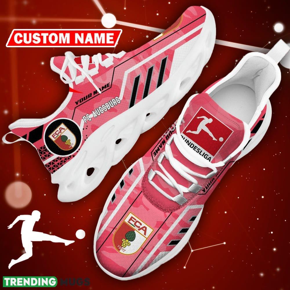 FC Augsburg Logo Sport Sneakers Camo Pink Max Soul Shoes Custom Name - FC Augsburg Logo Camo Chunky Sneakers Triangle Pattern Max Soul Shoes Photo 14 FC Augsburg Logo Sport Sneakers Camo Pink Max Soul Shoes Custom Name - FC Augsburg Logo Camo Chunky Sneakers Triangle Pattern Max Soul Shoes Photo 14