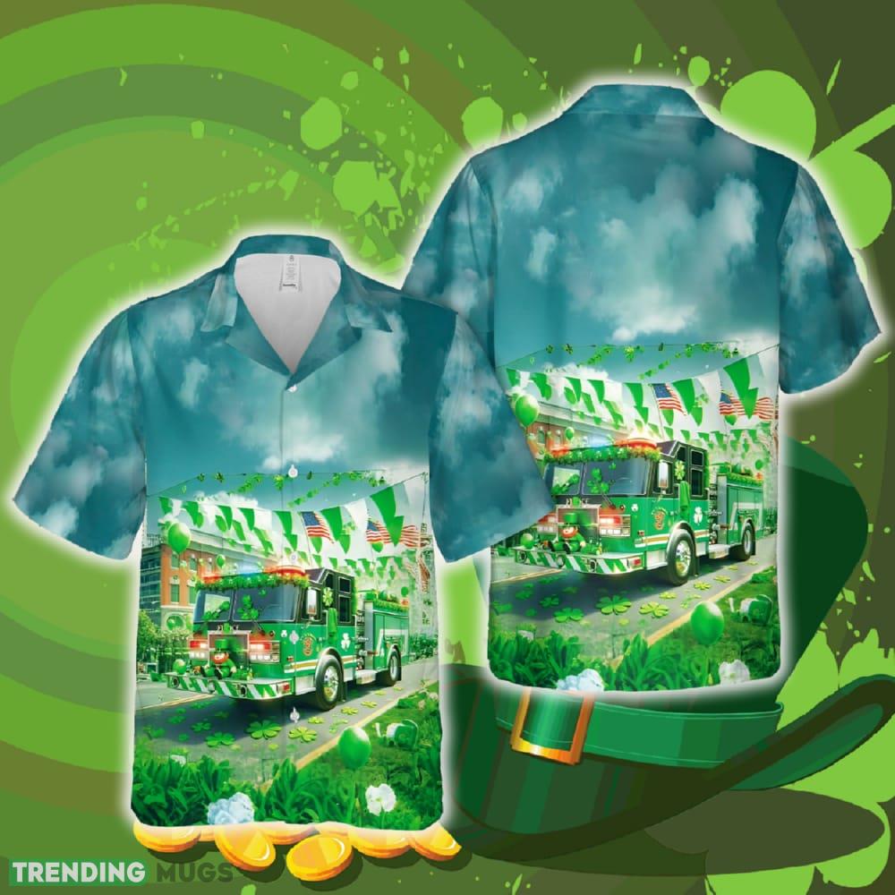 Fire Truck St Patrick's Day Hawaiian Shirt Summer Gift Ideas Beach Men Women Hawaiian Shirt Fire Truck St Patrick's Day Hawaiian Shirt Summer Gift Ideas Beach Men Women - Fire Truck St Patrick's Day Hawaiian Shirt Summer Gift Ideas Beach Men Women