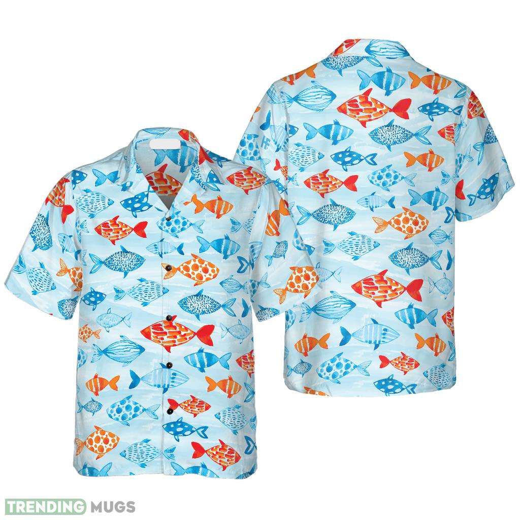 Fish Water Color Pattern Hawaiian Shirt Aloha Casual Shirt For Men And Women - Fish Water Color Pattern Hawaiian Shirt Aloha Casual Shirt For Men And Women Fish Water Color Pattern Hawaiian Shirt Aloha Casual Shirt For Men And Women - Fish Water Color Pattern Hawaiian Shirt Aloha Casual Shirt For Men And Women