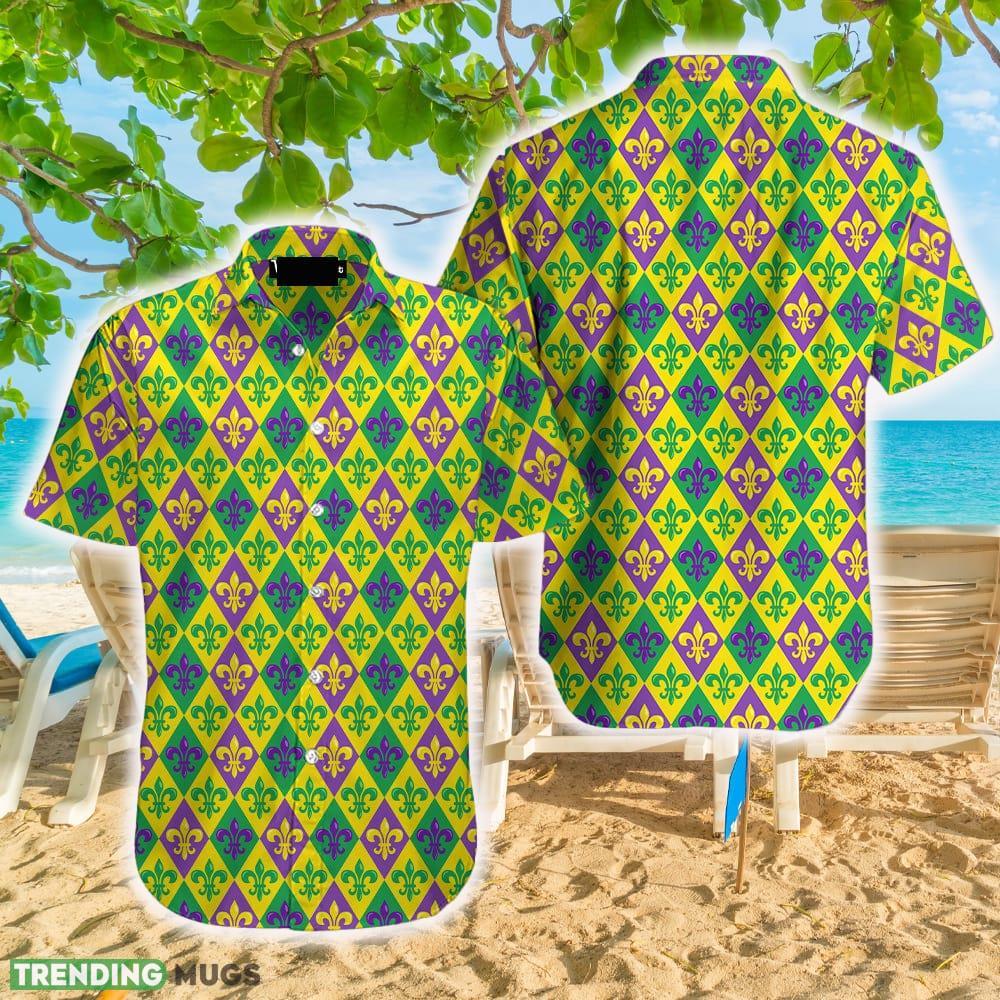 Fleur De Lis Mardi Gras Pattern Hawaiian Shirt Aloha Casual Shirt For Men And Women - Fleur De Lis Mardi Gras Pattern Hawaiian Shirt Aloha Casual Shirt For Men And Women Fleur De Lis Mardi Gras Pattern Hawaiian Shirt Aloha Casual Shirt For Men And Women - Fleur De Lis Mardi Gras Pattern Hawaiian Shirt Aloha Casual Shirt For Men And Women