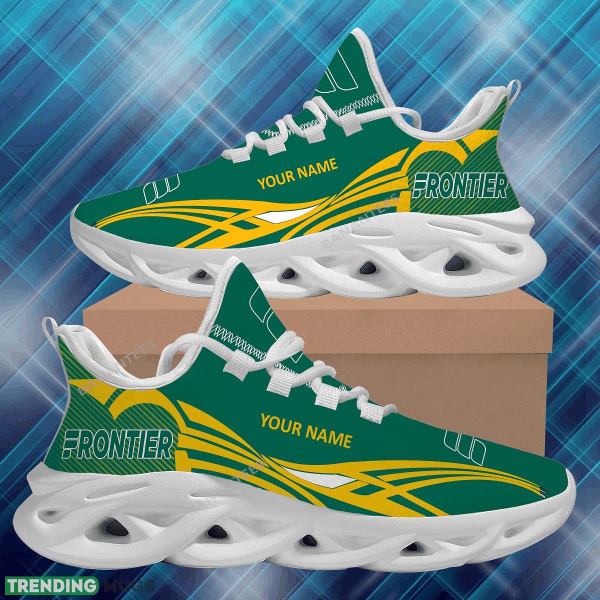 Frontier Airlines Max Soul Shoes New Personalized Iconic Chunky Sneakers For Fans Gift Max Soul Frontier Airlines Max Soul Shoes New Personalized Iconic Chunky Sneakers For Fans Gift Max Soul