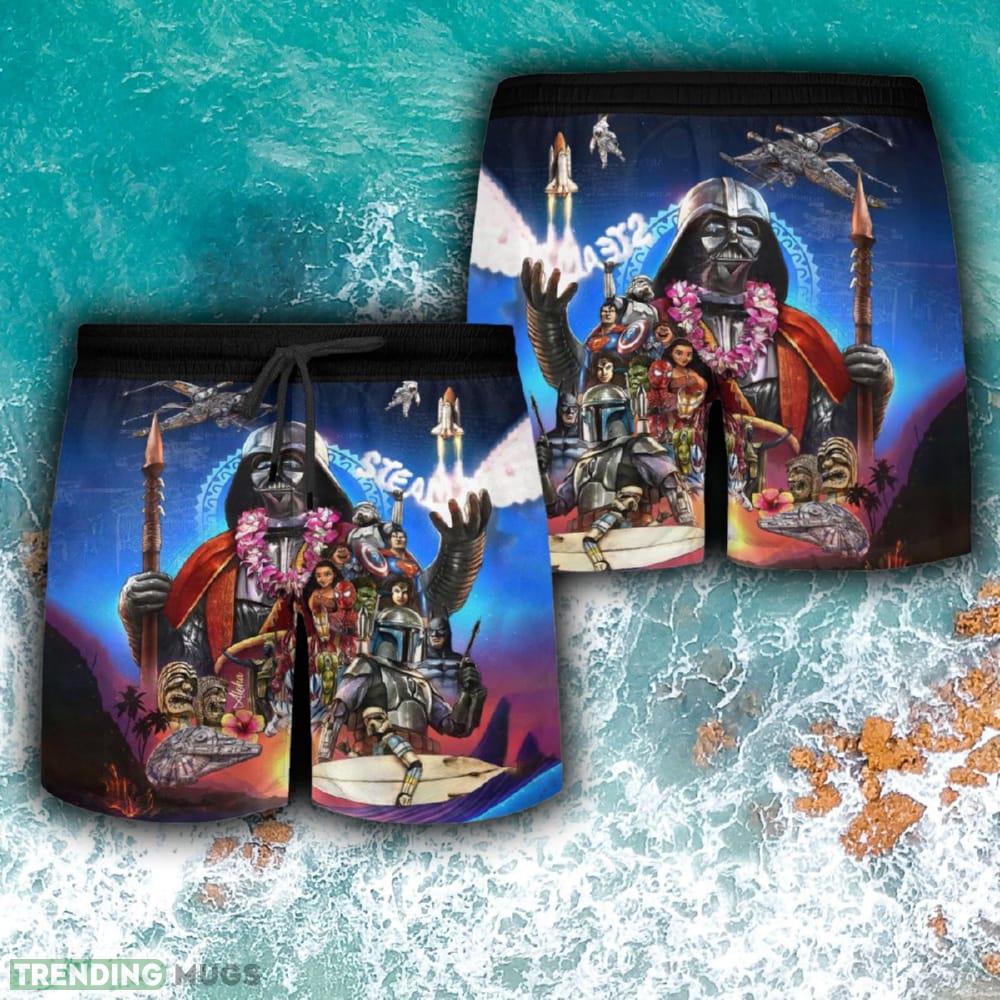 Funny Star Wars Beach Bright 3D Hawaiian Shirt And Short Combo For Summer Hawaiian & Short Funny Star Wars Beach Bright 3D Hawaiian Shirt And Short Combo For Summer Hawaiian & Short