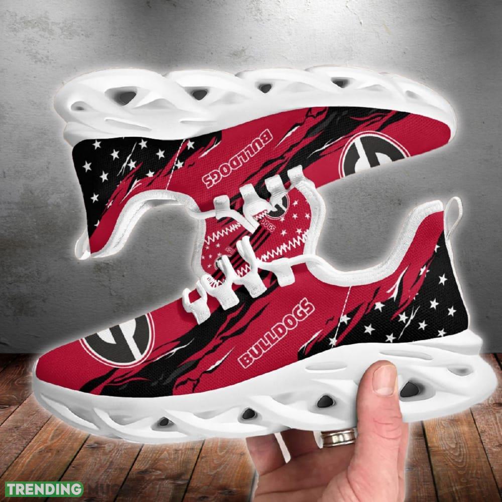 Georgia Bulldogs Stars and Stripes Versatile Chunky Shoes New Max Soul Sneakers Men Gift Max Soul Georgia Bulldogs Stars and Stripes Versatile Chunky Shoes New Max Soul Sneakers Men Gift Max Soul