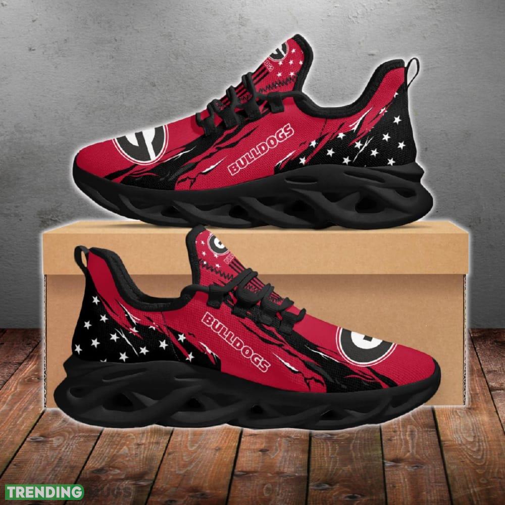 Georgia Bulldogs Stars and Stripes Versatile Chunky Shoes New Max Soul Sneakers Men Gift Max Soul Georgia Bulldogs Stars and Stripes Versatile Chunky Shoes New Max Soul Sneakers Men Gift Max Soul