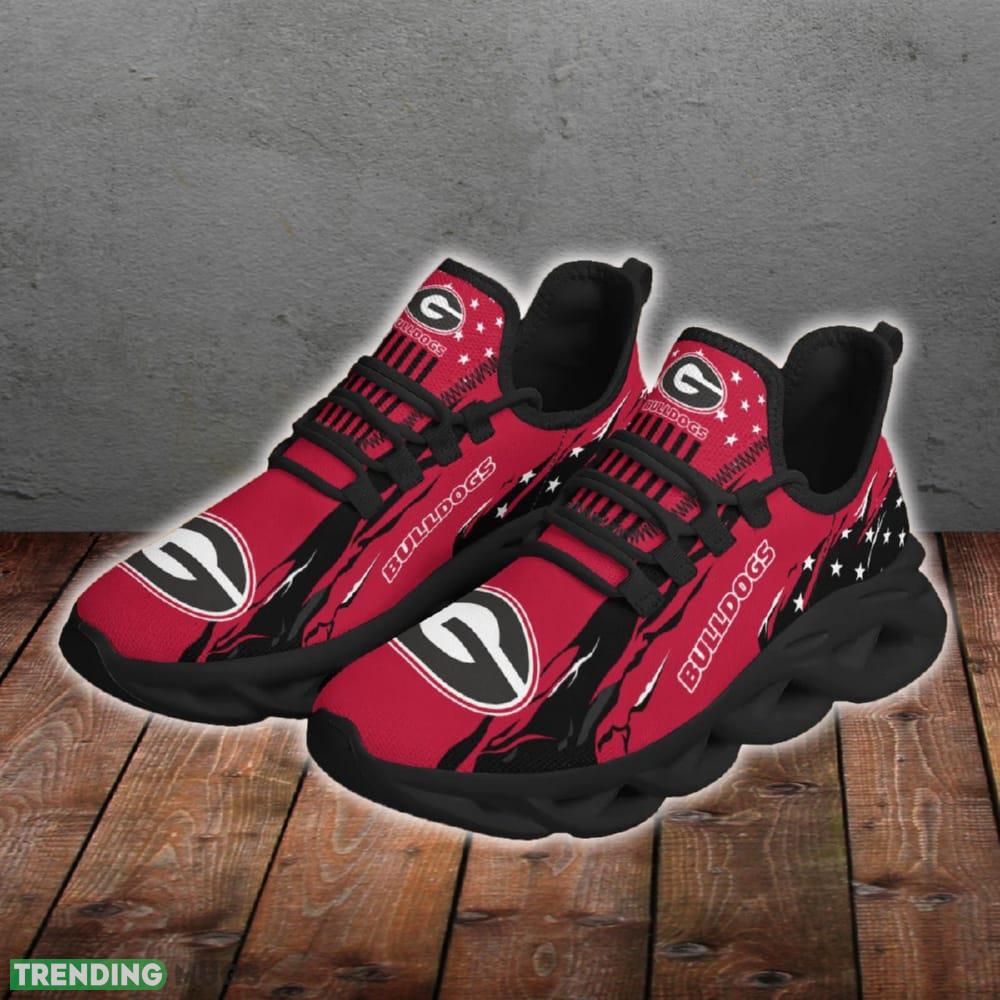 Georgia Bulldogs Stars and Stripes Versatile Chunky Shoes New Max Soul Sneakers Men Gift Max Soul Georgia Bulldogs Stars and Stripes Versatile Chunky Shoes New Max Soul Sneakers Men Gift Max Soul