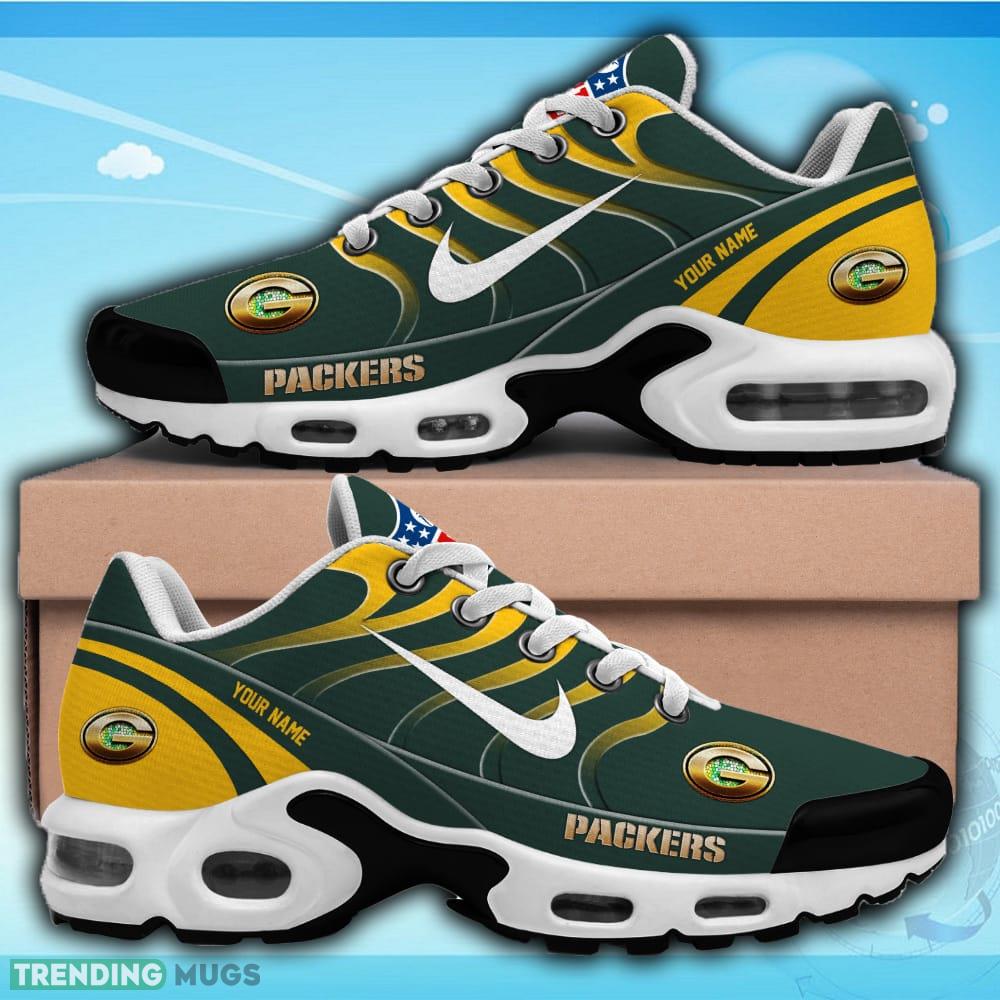 Green Bay Packers NFL Teams Custom Name Air Cushion Sports Shoes Gift For Fans Running Shoes Green Bay Packers NFL Teams Custom Name Air Cushion Sports Shoes Gift For Fans Running Shoes