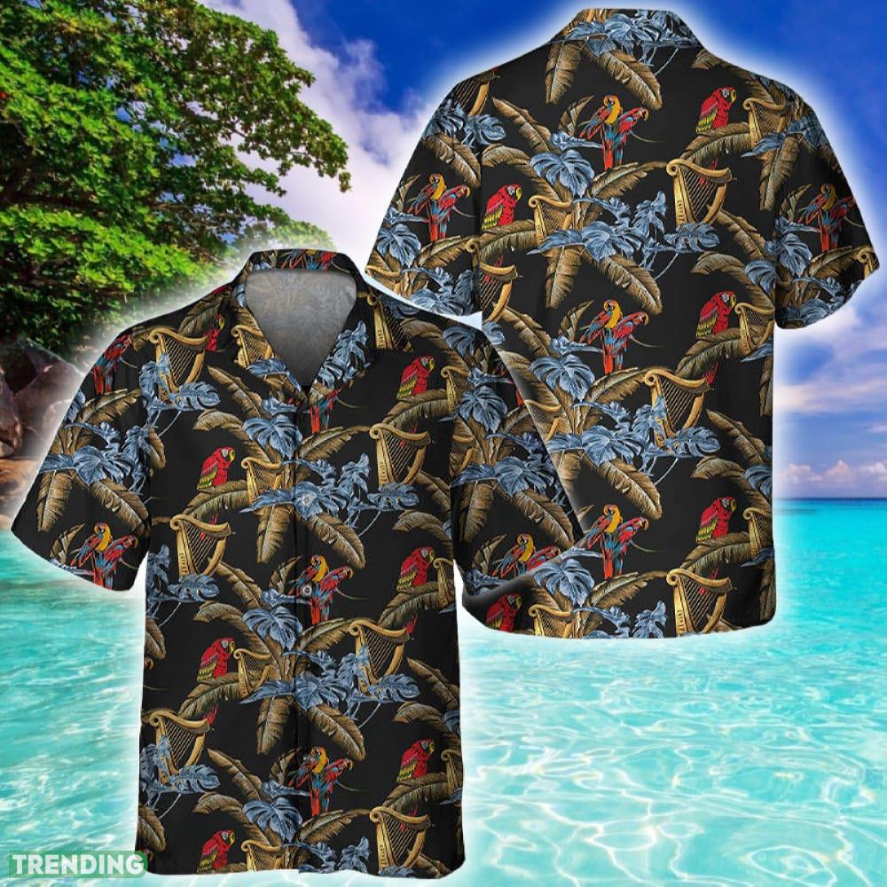 Guiness Red Parrots Hawaiian Shirt - Guiness Red Parrots Hawaiian Shirt Guiness Red Parrots Hawaiian Shirt - Guiness Red Parrots Hawaiian Shirt