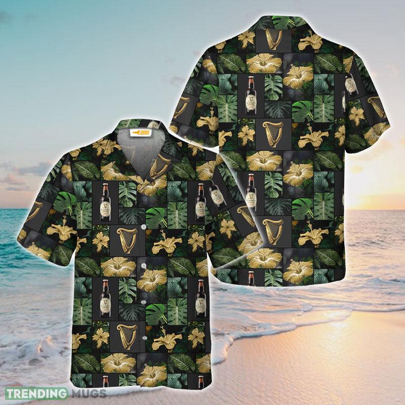Guinness Tropical Hibiscus Flower Hawaiian Shirt - Guinness Tropical Hibiscus Flower Hawaiian Shirt Guinness Tropical Hibiscus Flower Hawaiian Shirt - Guinness Tropical Hibiscus Flower Hawaiian Shirt