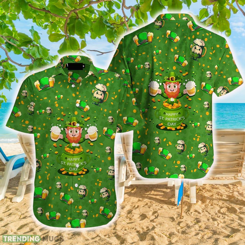 Happy St. Patrick's Day Drink Beer Hawaiian Shirt Aloha Casual Shirt For Men And Women - Happy St. Patrick's Day Drink Beer Hawaiian Shirt Aloha Casual Shirt For Men And Women