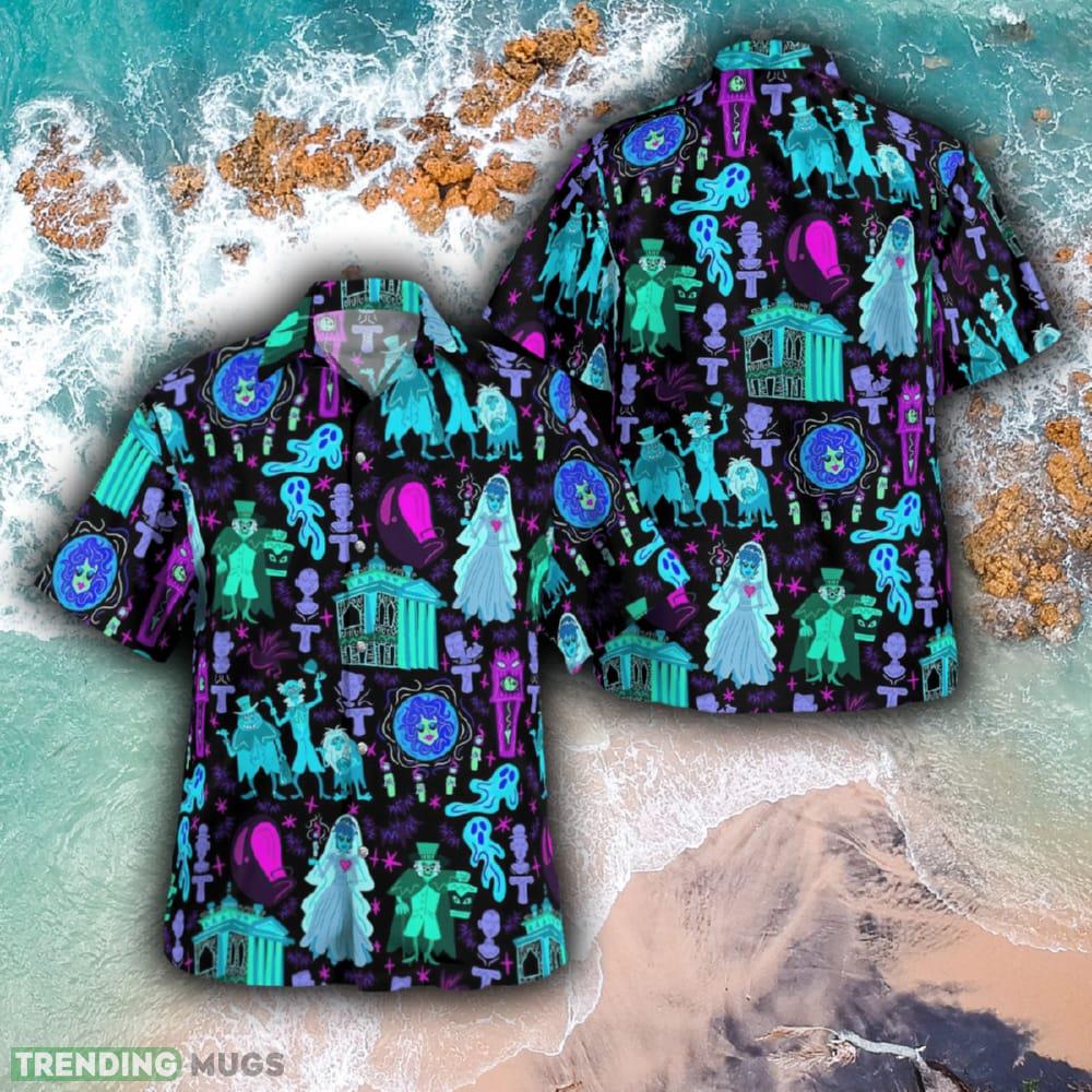 Haunted Mansion Ghosts Retro Brand New All Over Print Hawaiian Shirt And Short Combo For Summer - Haunted Mansion Ghosts Hawaiian Shirt_1 Haunted Mansion Ghosts Retro Brand New All Over Print Hawaiian Shirt And Short Combo For Summer - Haunted Mansion Ghosts Hawaiian Shirt_1