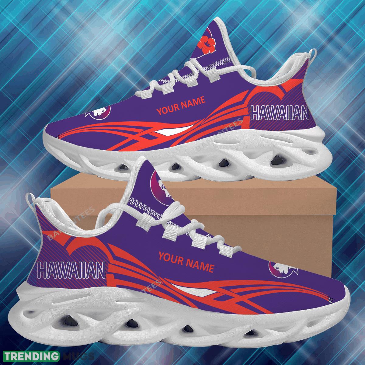 Hawaiian Airlines Max Soul Shoes New Personalized Streetwear Running Sneakers For Fans Gift Max Soul Hawaiian Airlines Max Soul Shoes New Personalized Streetwear Running Sneakers For Fans Gift Max Soul