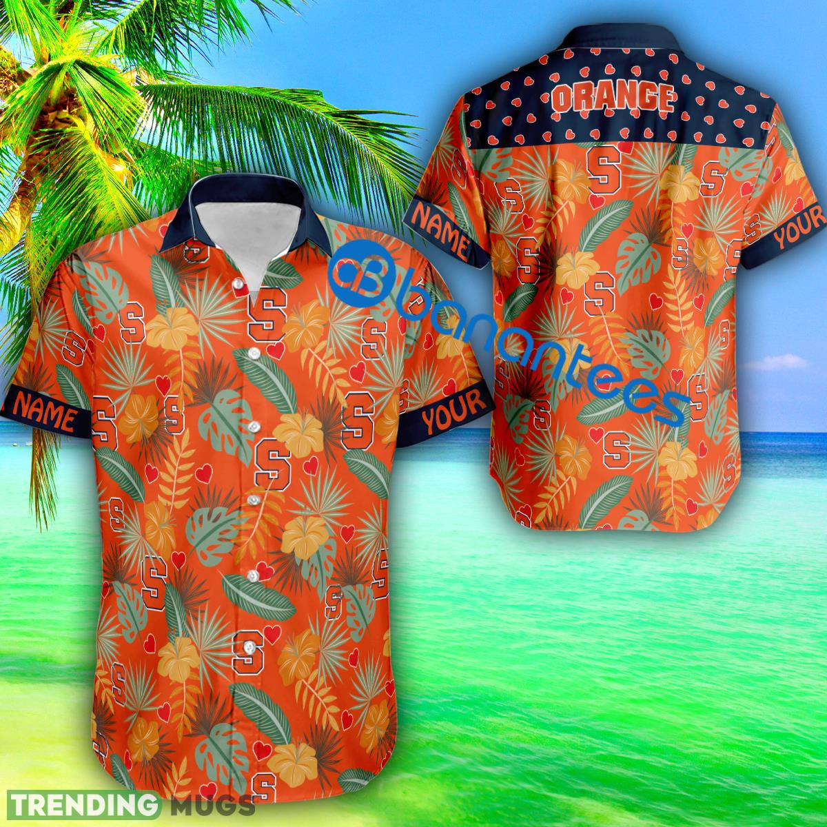 Heart Pattern Syracuse Orange Custom Name 3D Hawaiian Shirt Gift Valentines Day - Heart Pattern Syracuse Orange Custom Name 3D Hawaiian Shirt Gift Valentines Day Heart Pattern Syracuse Orange Custom Name 3D Hawaiian Shirt Gift Valentines Day - Heart Pattern Syracuse Orange Custom Name 3D Hawaiian Shirt Gift Valentines Day