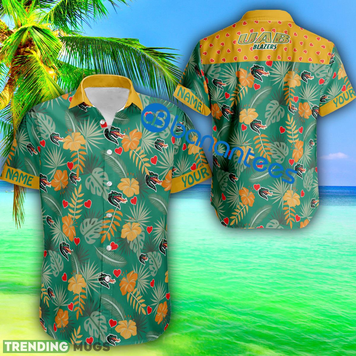 Heart Pattern UAB Blazers Custom Name Hawaiian Shirt Short Sleeve Gift Valentines Day - Heart Pattern UAB Blazers Custom Name Hawaiian Shirt Short Sleeve Gift Valentines Day Heart Pattern UAB Blazers Custom Name Hawaiian Shirt Short Sleeve Gift Valentines Day - Heart Pattern UAB Blazers Custom Name Hawaiian Shirt Short Sleeve Gift Valentines Day