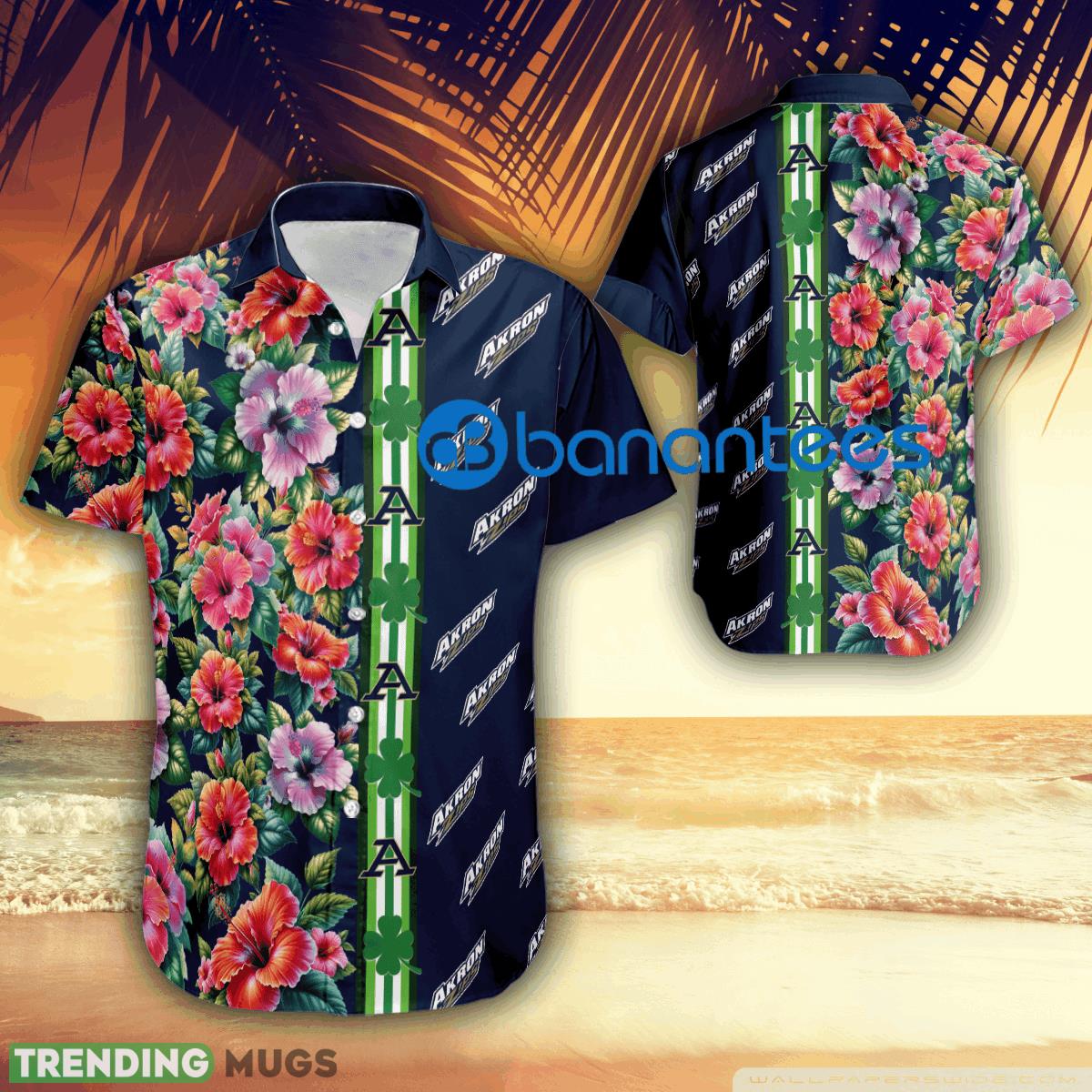 Hibiscus Flower Akron Zips Patricks Day Hawaiian Shirt Short Sleeve For Men And Women - Hibiscus Flower Akron Zips Patricks Day Hawaiian Shirt Short Sleeve For Men And Women