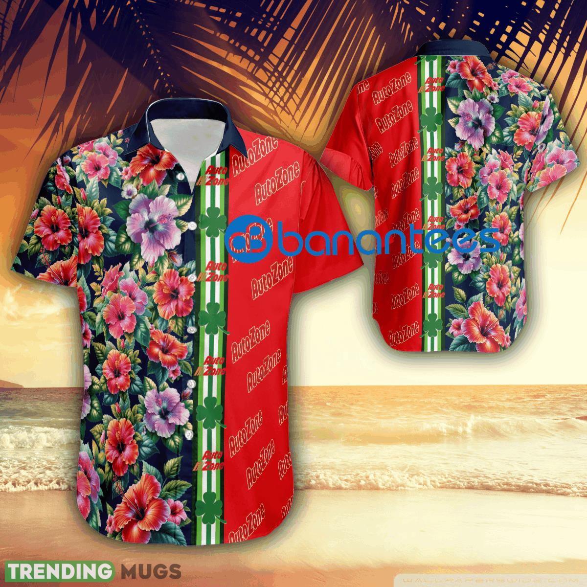 Hibiscus Flower Autozone Patricks Day Hawaiian Shirt All Over Print For Men And Women - Hibiscus Flower Autozone Patricks Day Hawaiian Shirt All Over Print For Men And Women