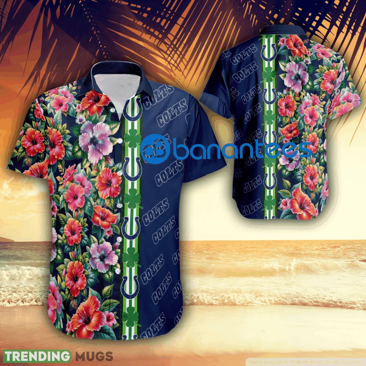 Hibiscus Flower Indianapolis Colts Patricks Day Hawaiian Shirt All Over Print For Men And Women - Hibiscus Flower Indianapolis Colts Patricks Day Hawaiian Shirt All Over Print For Men And Women Hibiscus Flower Indianapolis Colts Patricks Day Hawaiian Shirt All Over Print For Men And Women - Hibiscus Flower Indianapolis Colts Patricks Day Hawaiian Shirt All Over Print For Men And Women