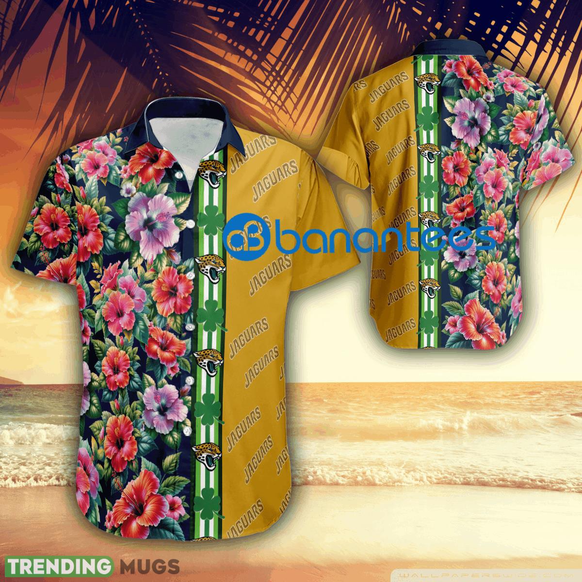 Hibiscus Flower Jacksonville Jaguars Patricks Day Hawaiian Shirt For Fans - Hibiscus Flower Jacksonville Jaguars Patricks Day Hawaiian Shirt For Fans Hibiscus Flower Jacksonville Jaguars Patricks Day Hawaiian Shirt For Fans - Hibiscus Flower Jacksonville Jaguars Patricks Day Hawaiian Shirt For Fans