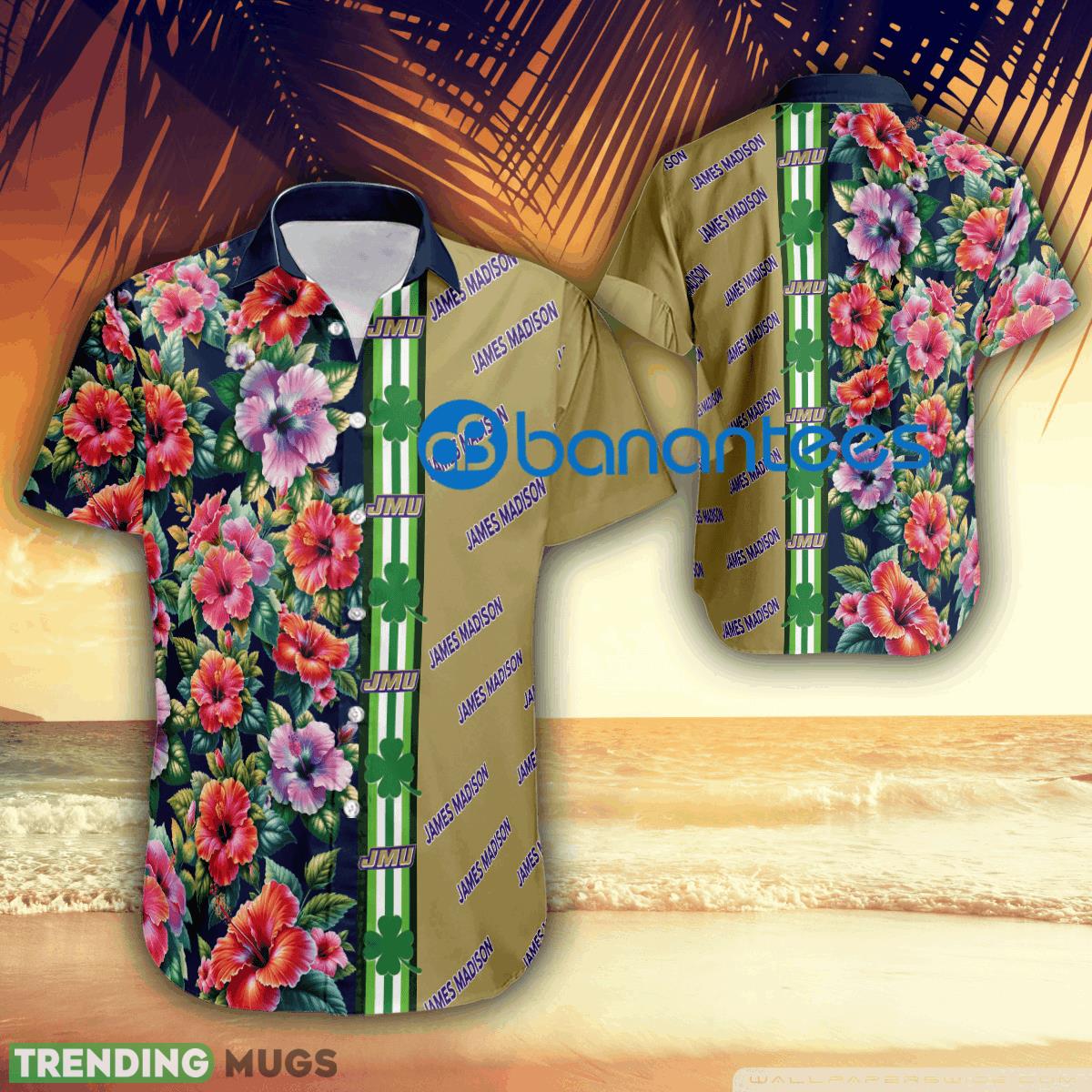 Hibiscus Flower James Madison Dukes Logo 3D Hawaiian Shirt Gift Patricks Day - Hibiscus Flower James Madison Dukes Logo 3D Hawaiian Shirt Gift Patricks Day Hibiscus Flower James Madison Dukes Logo 3D Hawaiian Shirt Gift Patricks Day - Hibiscus Flower James Madison Dukes Logo 3D Hawaiian Shirt Gift Patricks Day