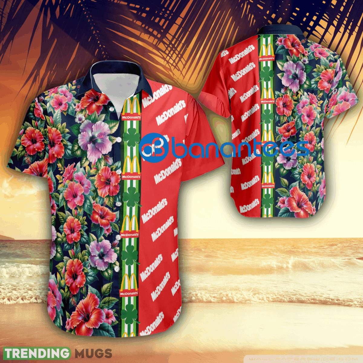 Hibiscus Flower Mcdonald's Logo Hawaiian Shirt Gift Patricks Day Hawaiian Shirt Hibiscus Flower Mcdonald's Logo Hawaiian Shirt Gift Patricks Day - Hibiscus Flower Mcdonald's Logo Hawaiian Shirt Gift Patricks Day
