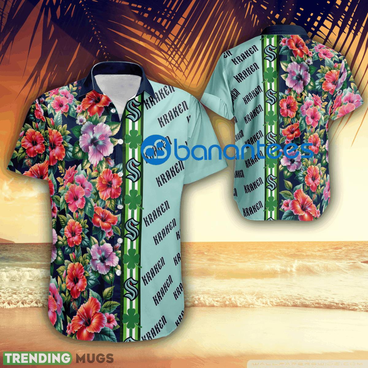 Hibiscus Flower Seattle Kraken Logo Hawaiian Shirt Gift Patricks Day - Hibiscus Flower Seattle Kraken Logo Hawaiian Shirt Gift Patricks Day Hibiscus Flower Seattle Kraken Logo Hawaiian Shirt Gift Patricks Day - Hibiscus Flower Seattle Kraken Logo Hawaiian Shirt Gift Patricks Day