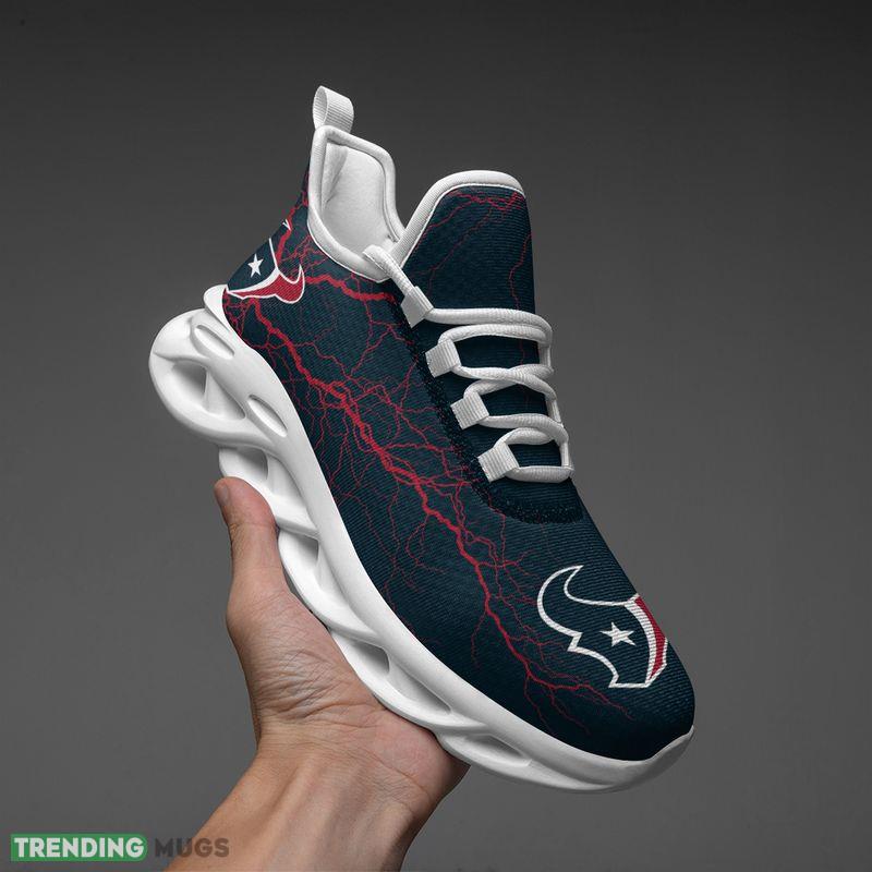 Houston Texans Lightning Pattern Max Soul Shoes Sleek Running Sneakers Max Soul Houston Texans Lightning Pattern Max Soul Shoes Sleek Running Sneakers Max Soul