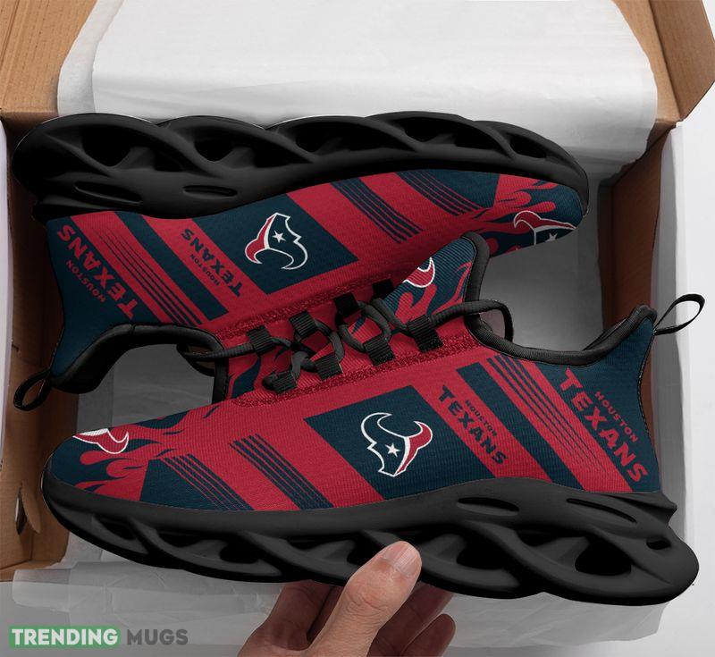 Houston Texans Stripe and Fire Pattern Max Soul Shoes Fresh Sport Sneakers Max Soul Houston Texans Stripe and Fire Pattern Max Soul Shoes Fresh Sport Sneakers Max Soul