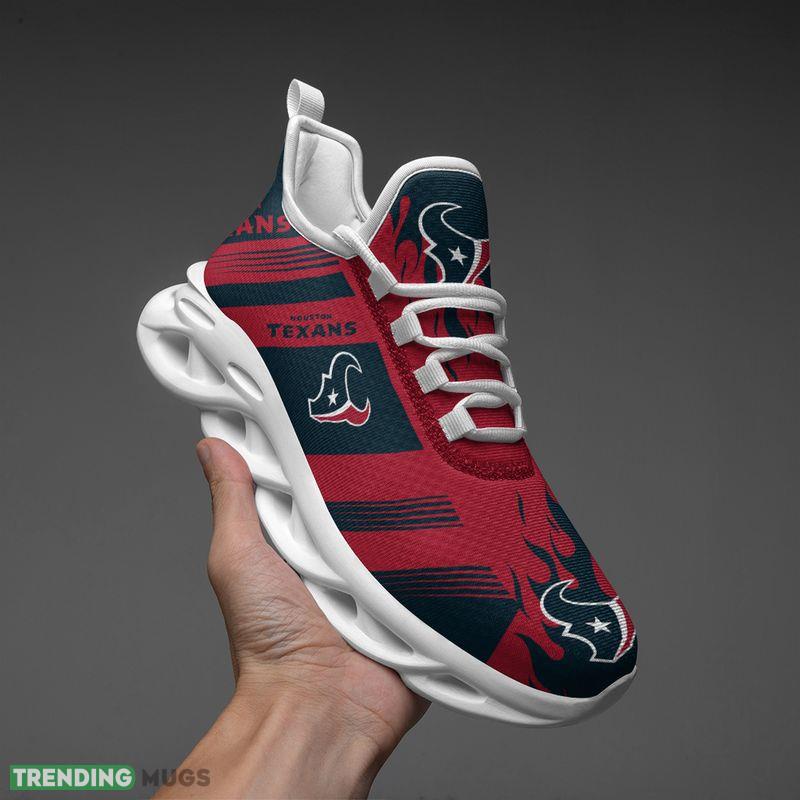 Houston Texans Stripe and Fire Pattern Max Soul Shoes Fresh Sport Sneakers Max Soul Houston Texans Stripe and Fire Pattern Max Soul Shoes Fresh Sport Sneakers Max Soul