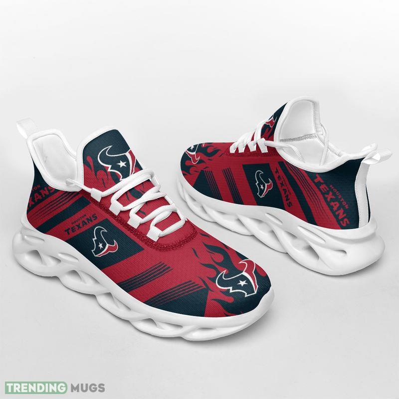 Houston Texans Stripe and Fire Pattern Max Soul Shoes Fresh Sport Sneakers Max Soul Houston Texans Stripe and Fire Pattern Max Soul Shoes Fresh Sport Sneakers Max Soul