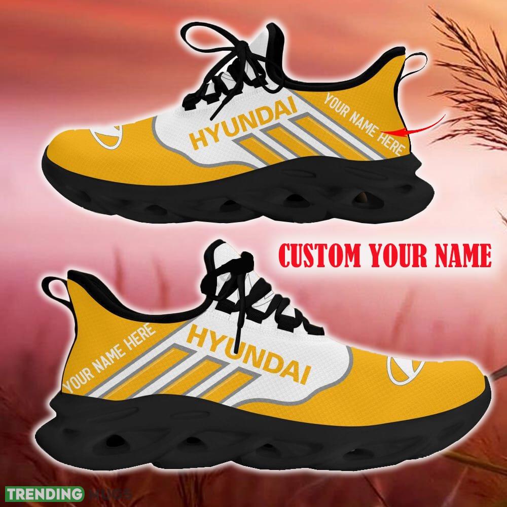 Hyundai Yellow Car Logo Max Soul Sneakers For Fans Team Running Shoes Gift Men And Women Max Soul Hyundai Yellow Car Logo Max Soul Sneakers For Fans Team Running Shoes Gift Men And Women Max Soul