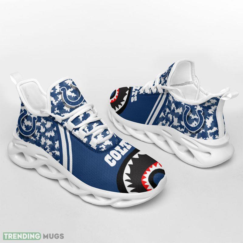 Indianapolis Colts Camo Bape Max Soul Black Or White Soles Shoes Collection Chunky Sneakers - Indianapolis Colts Camo Bape Max Soul Black Or White Soles Shoes_1 Indianapolis Colts Camo Bape Max Soul Black Or White Soles Shoes Collection Chunky Sneakers - Indianapolis Colts Camo Bape Max Soul Black Or White Soles Shoes_1