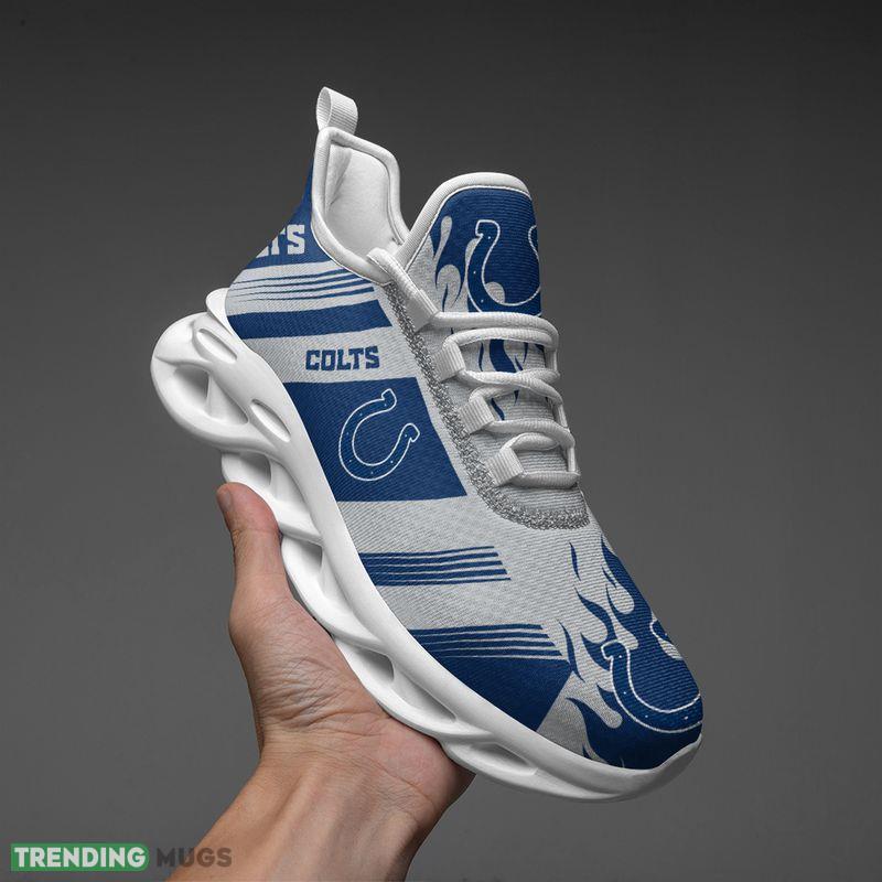 Indianapolis Colts Stripe and Fire Pattern Max Soul Shoes Branding Sport Sneakers Max Soul Indianapolis Colts Stripe and Fire Pattern Max Soul Shoes Branding Sport Sneakers Max Soul